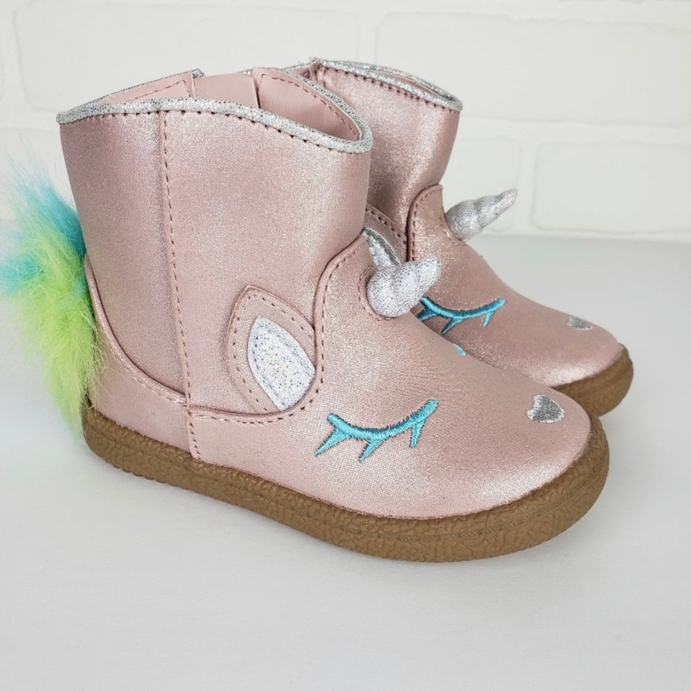 NEW CAT & JACK PINK BOOTS